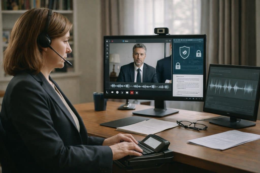 What Court Reporters Do During a Remote Deposition