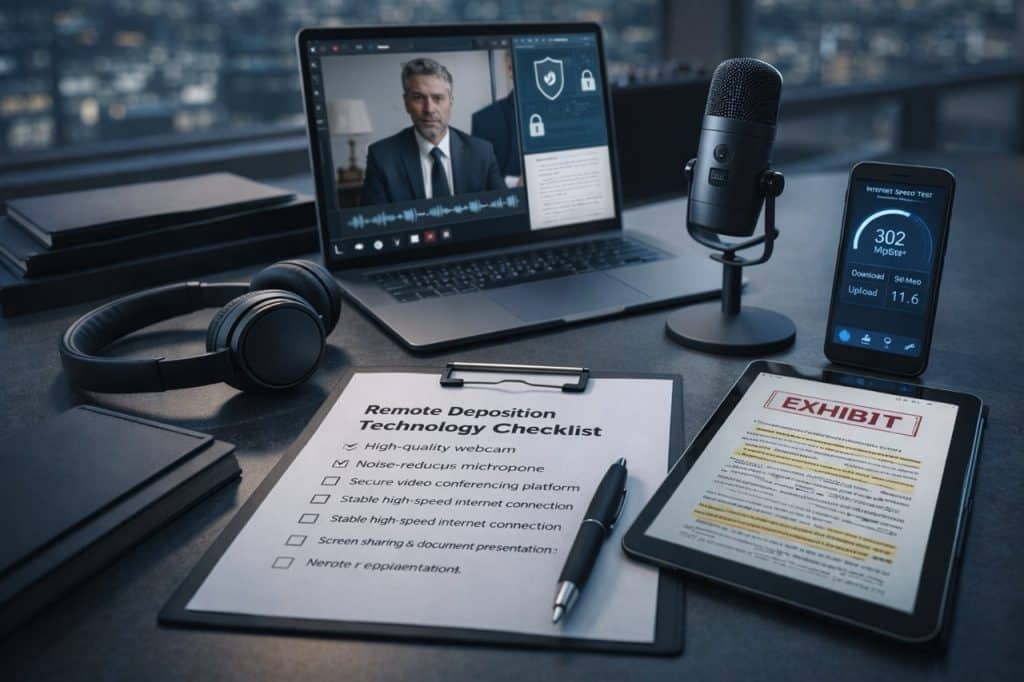 Remote Deposition Technology Checklist for Law Firms