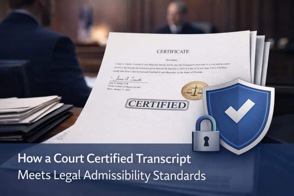 What Makes a Transcript Court-Certified? | CourtScribes