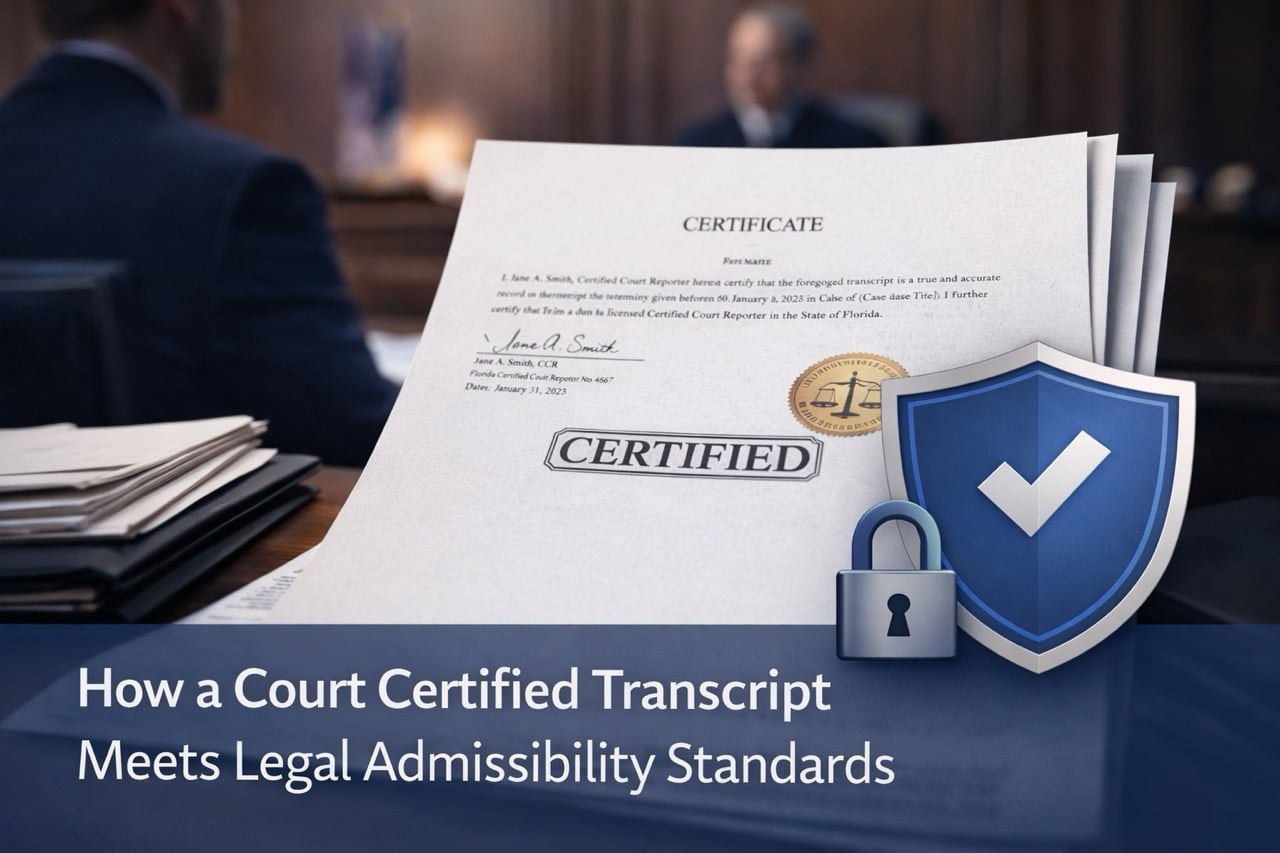 What Makes a Transcript Court-Certified? | CourtScribes