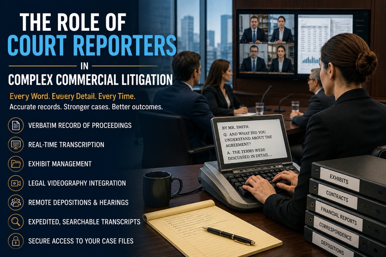 The Role of Court Reporters in Complex Commercial Litigation
