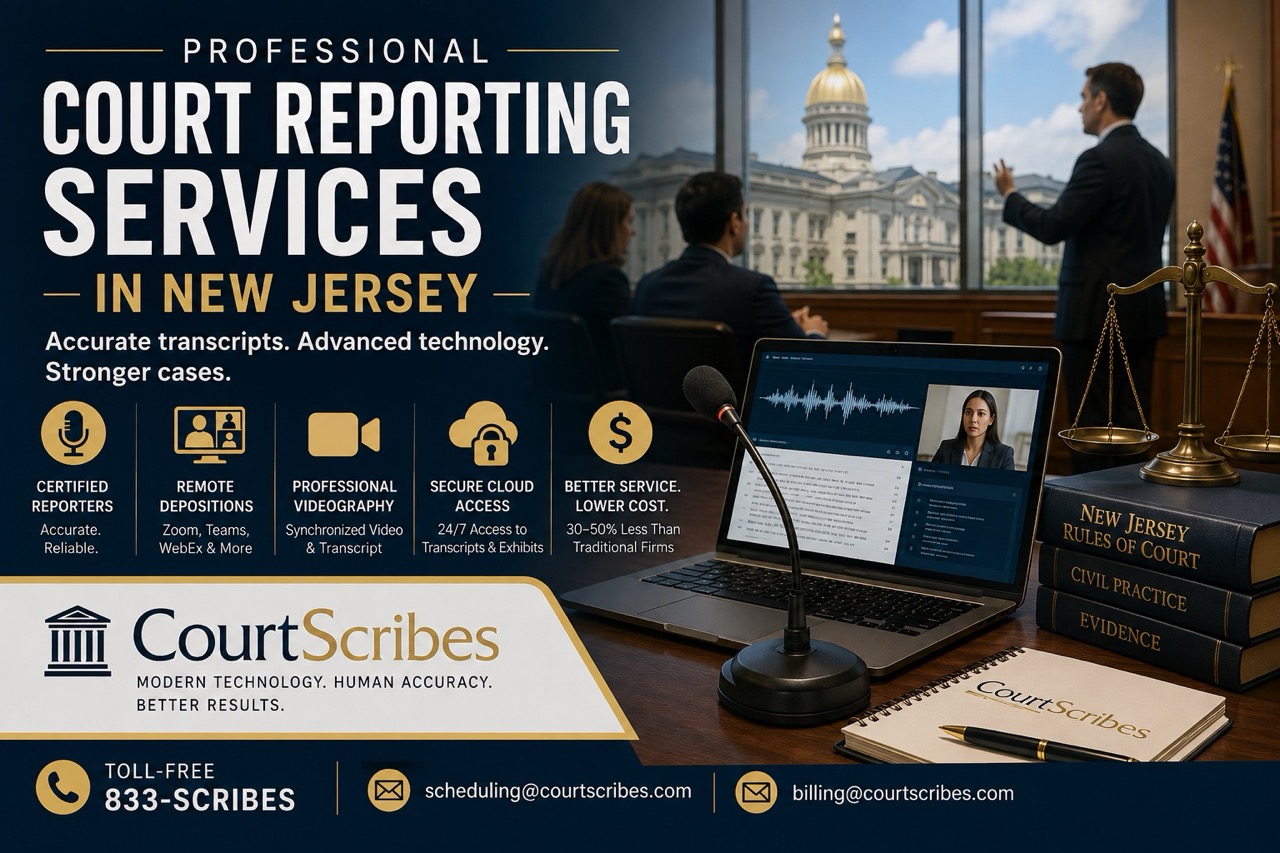 court reporting services in New Jersey
