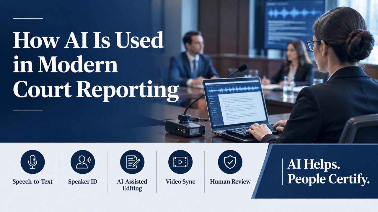 AI court reporting