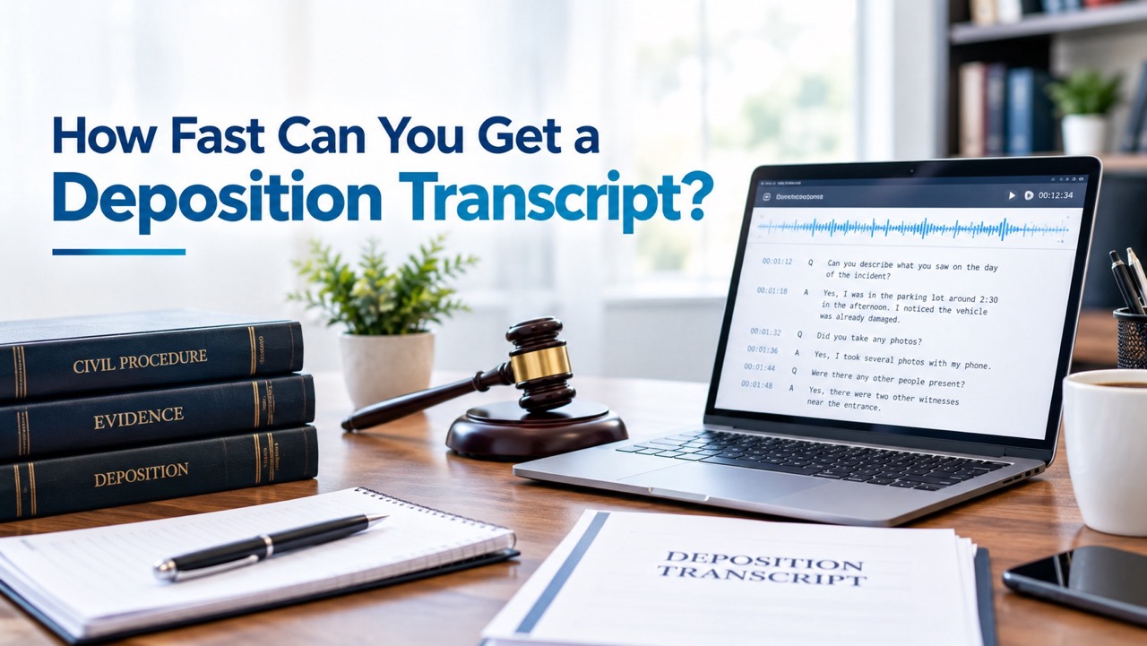 deposition transcript turnaround
